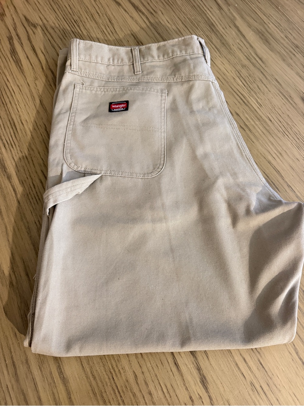 Wrangler Men's Light Tan Carpenter Chinos